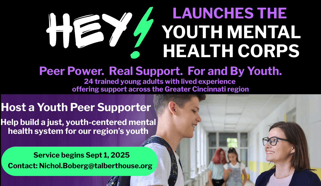 HEY! Launches Greater Cincinnati Youth Mental Health Corps